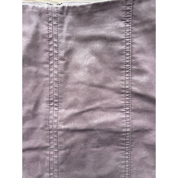 Free People Womens 4 Mini Modern Femme Mauve Vegan Faux Leather Mini Skirt‎ - Picture 5 of 11